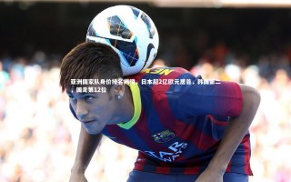 yy易游体育官方网站：亚洲国家队身价排名揭晓，日本超2亿欧元居首，韩国第二，国足第12位